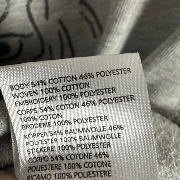 Luna Mercantile Co Anthropologie Gray Graphic Tiger Embellished Crew Sweatshirt - Picture 13 of 14